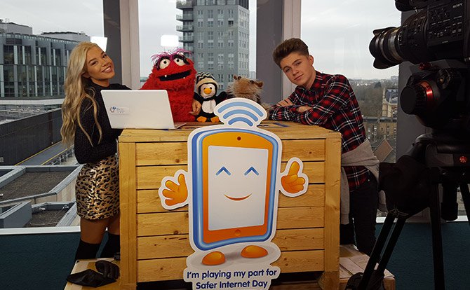 A Sneak Peek Behind the Scenes at Safer Internet Day 2016 TV Filming