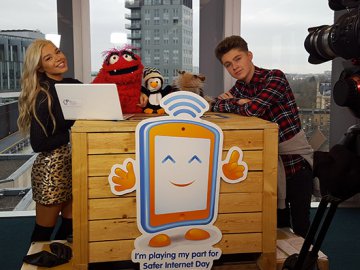 A Sneak Peek Behind the Scenes at Safer Internet Day 2016 TV Filming