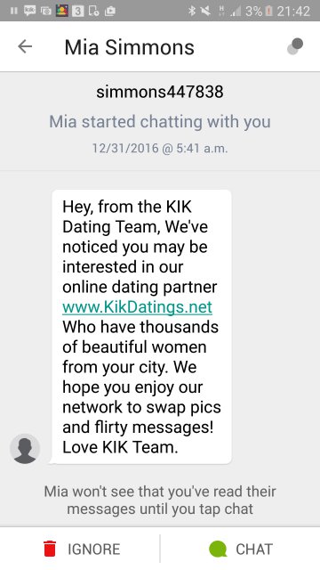 Kik And The Rise Of The Porn Bots - spam bots are following me roblox