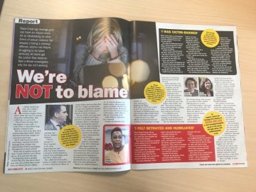 An article about the Revenge Porn Helpline in Take a Break magazine