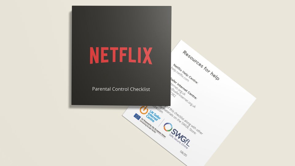 SWGfL and Netflix release new Parental Control Checklist